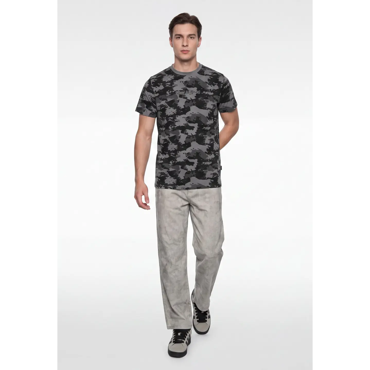 Polera Urbano Hombre Gris 4