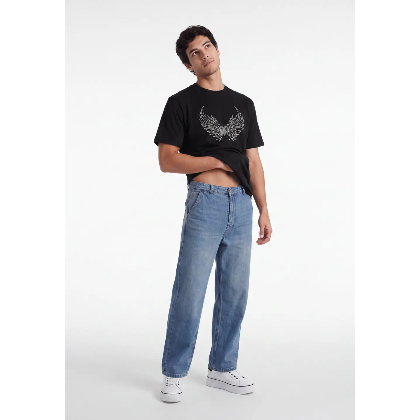 Polera Cyber Death Hombre Negro 4