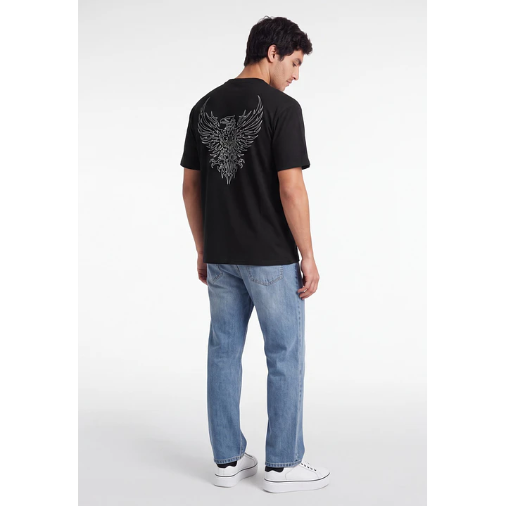 Polera Cyber Death Hombre Negro 1