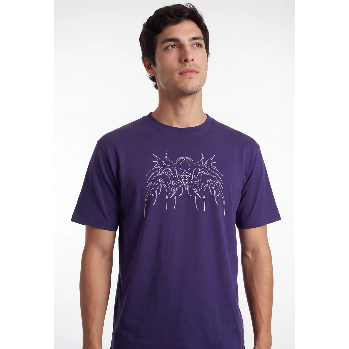 Polera Cyber Death Hombre Morado 2