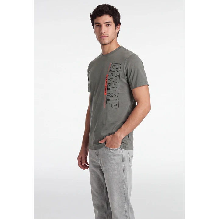 Polera 3D Champ Hombre Verde 4