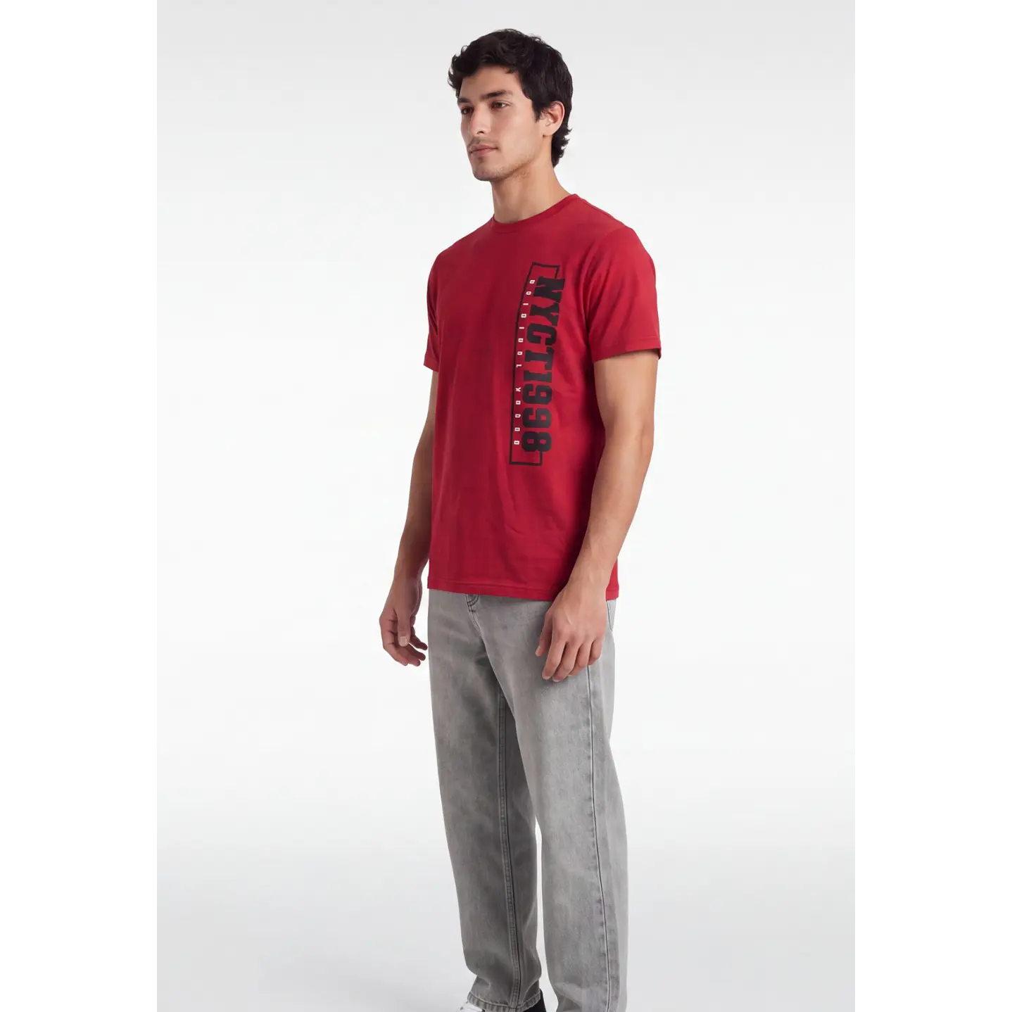 Polera 3D Vertical Hombre Rojo 4