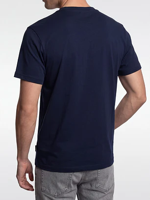 Polera 3D Vertical Hombre Azul