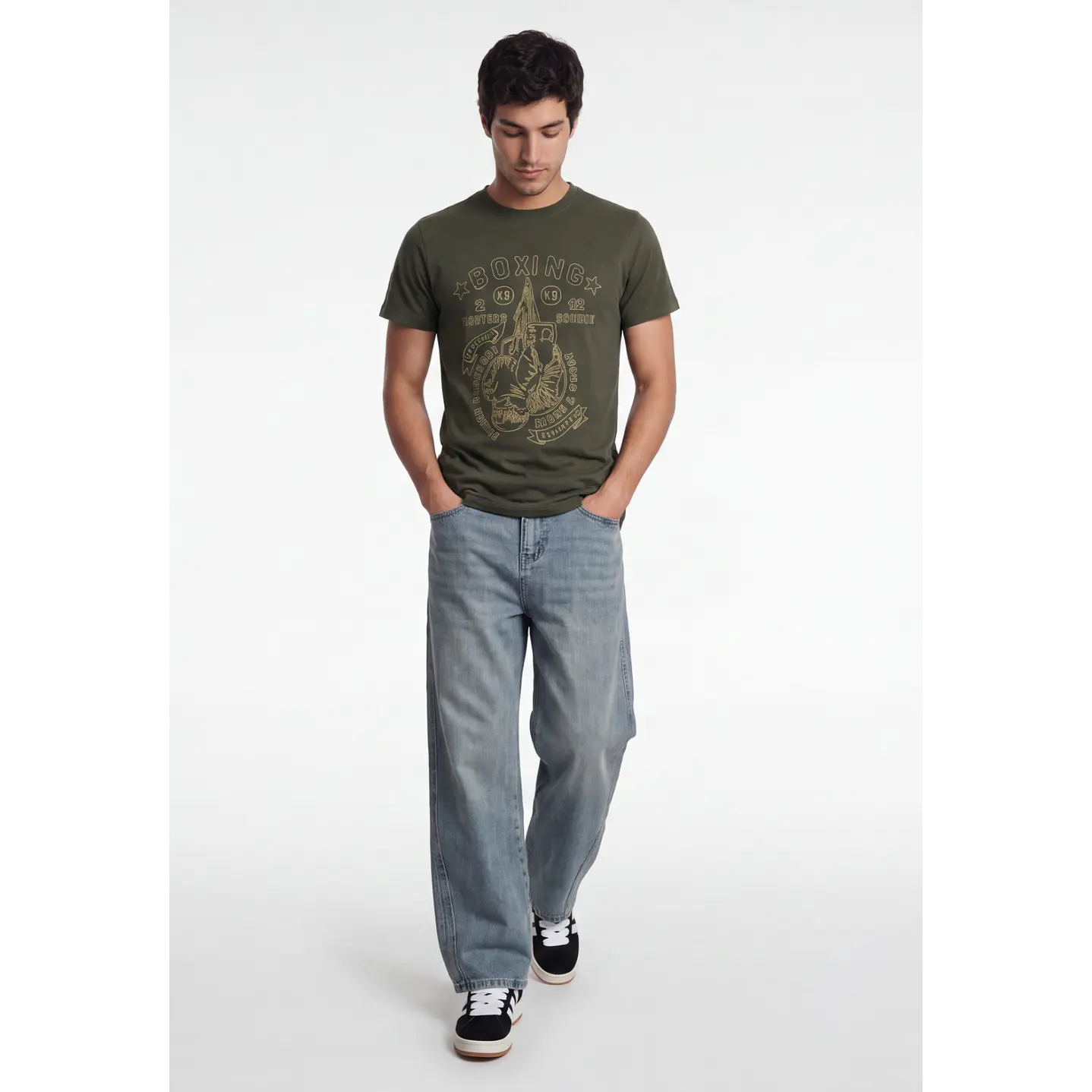Polera Boxing Hombre Verde 3