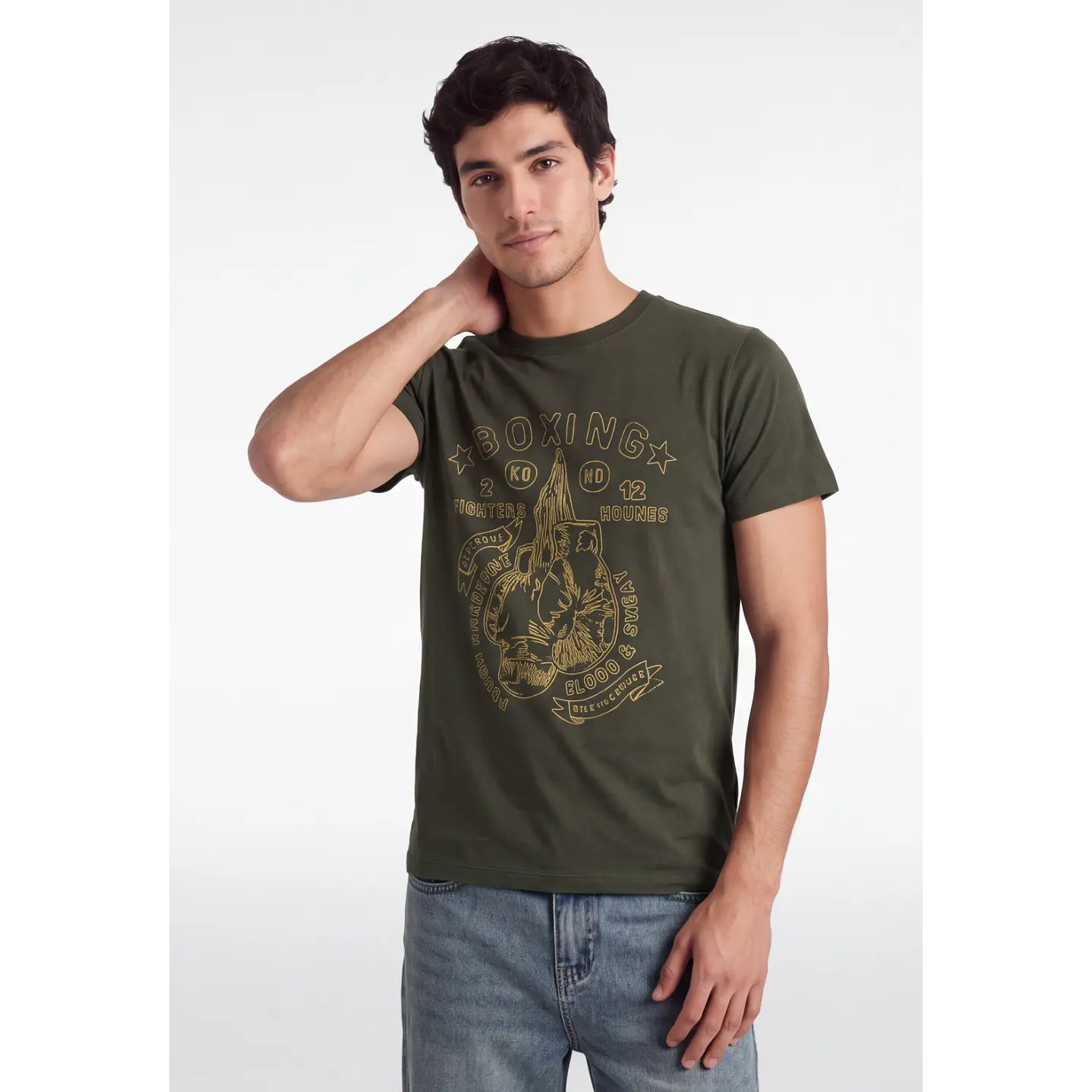 Polera Boxing Hombre Verde 1