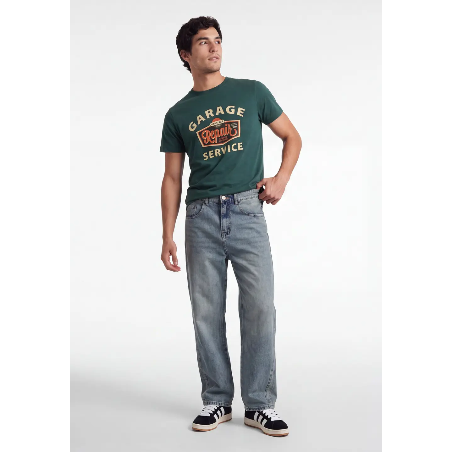 Polera Garage Hombre Verde 3