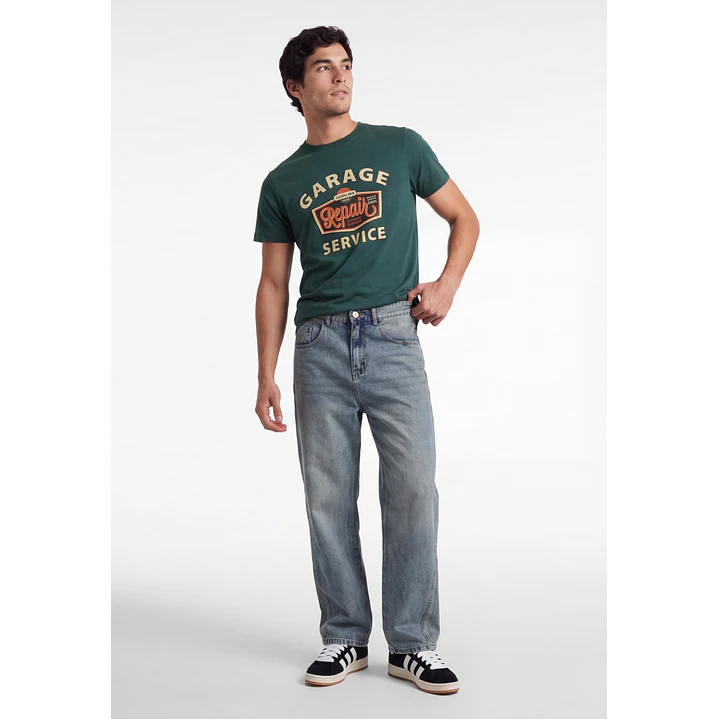 Polera Garage Hombre Verde 3