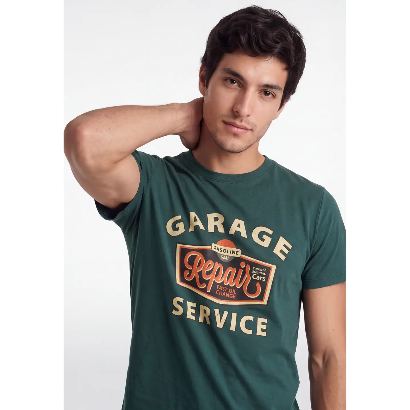 Polera Garage Hombre Verde 4