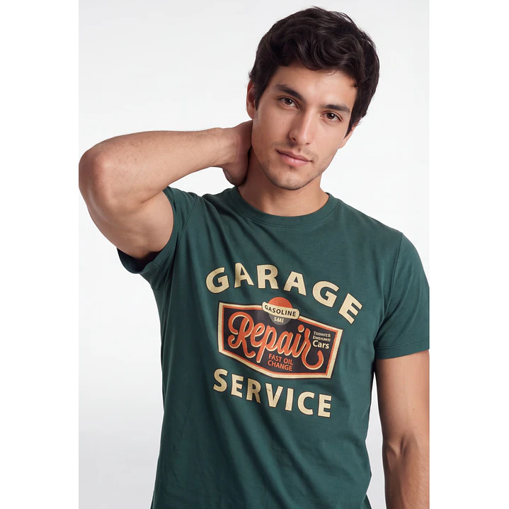 Polera Garage Hombre Verde 4