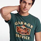 Polera Garage Hombre Verde - Miniatura 4