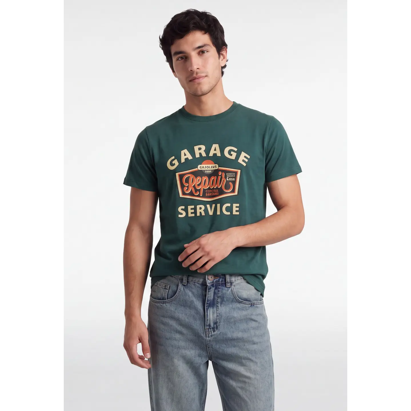 Polera Garage Hombre Verde 1