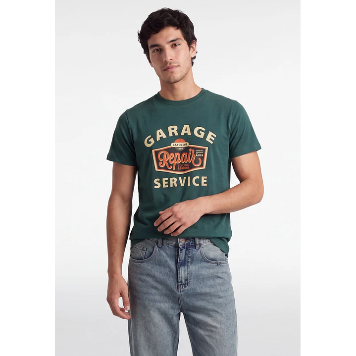 Polera Garage Hombre Verde 1