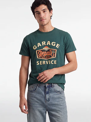 Polera Garage Hombre Verde