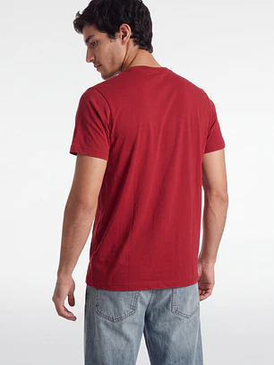 Polera Bonefire Hombre Rojo