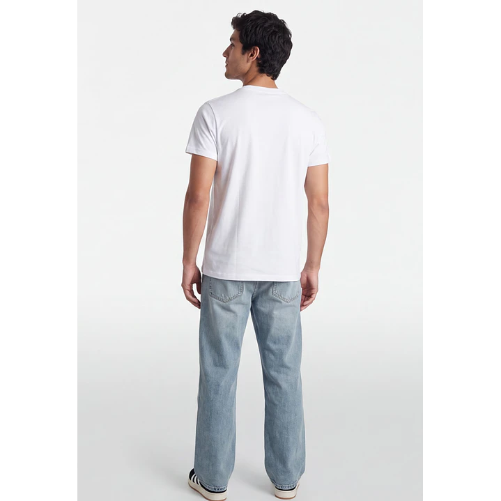 Polera Steelworks Hombre Blanco 2