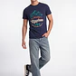 Polera Explore Hombre Azul - Miniatura 3