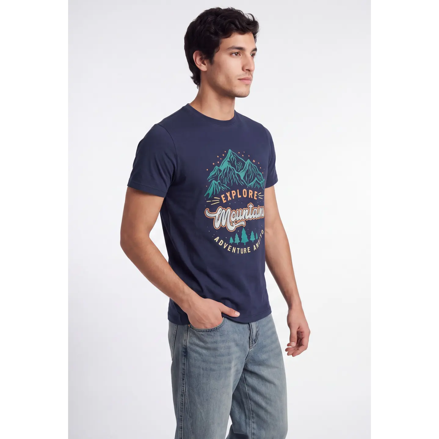 Polera Explore Hombre Azul 4