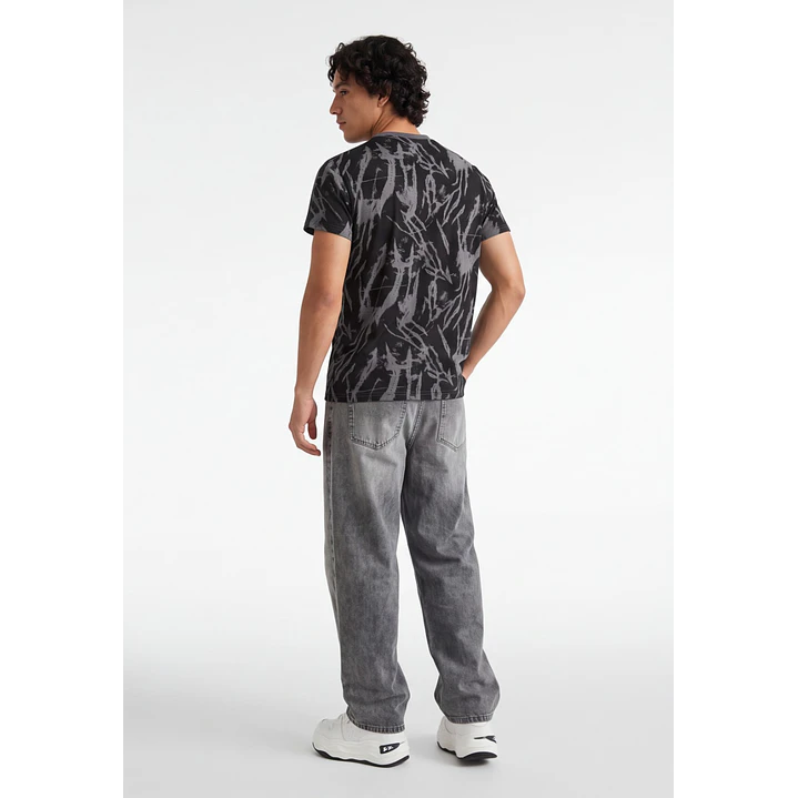Polera Focused Hombre Negro 2