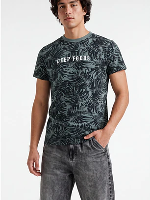 Polera Focus Hombre Azul