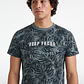 Polera Focus Hombre Azul - Miniatura 4