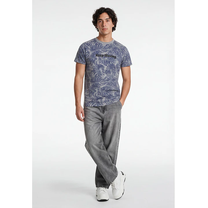 Polera Moving Hombre Azul 3