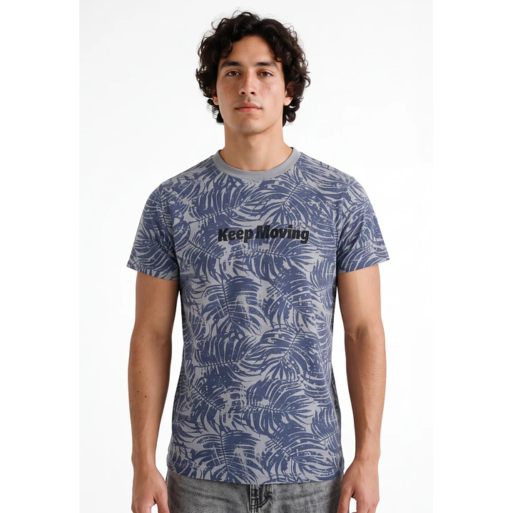 Polera Moving Hombre Azul 1