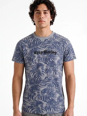 Polera Moving Hombre Azul