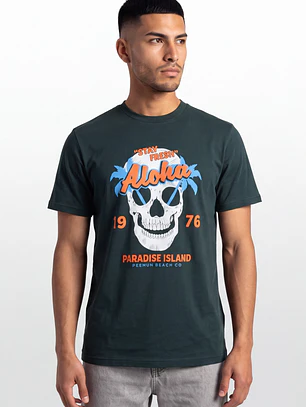 Polera Aloha Hombre Verde
