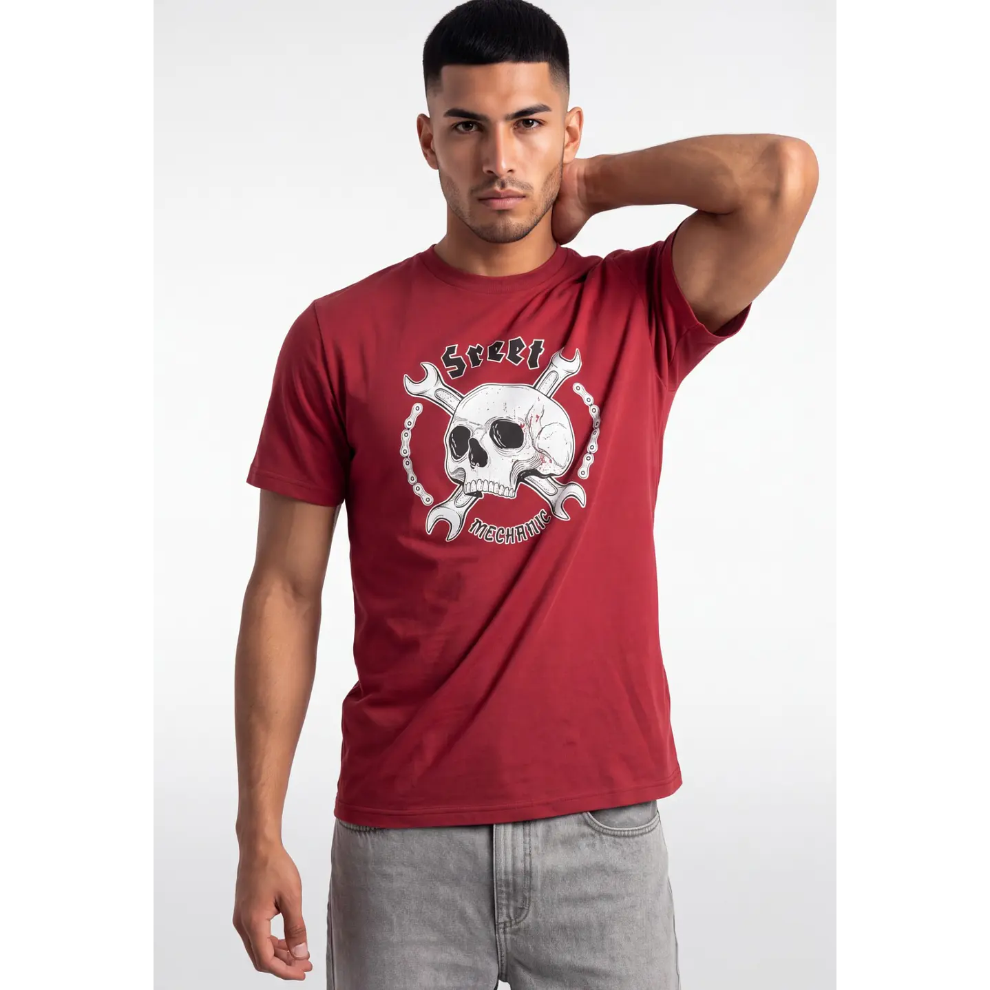 Polera Steel Hombre Rojo 1