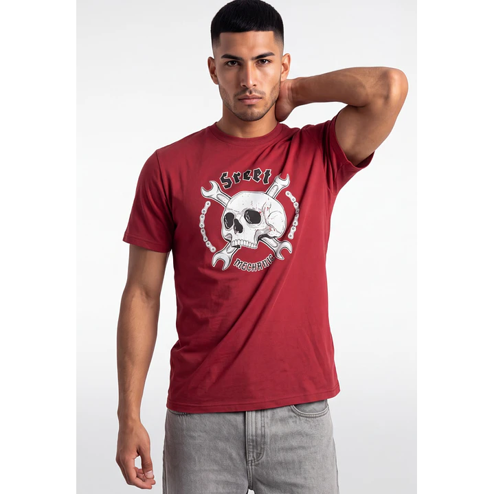 Polera Steel Hombre Rojo 1