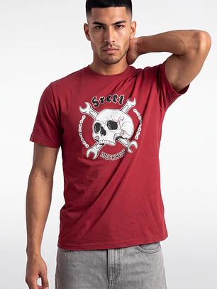 Polera Steel Hombre Rojo