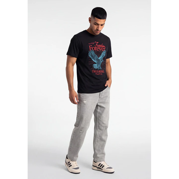 Polera Forever Hombre Negro 4