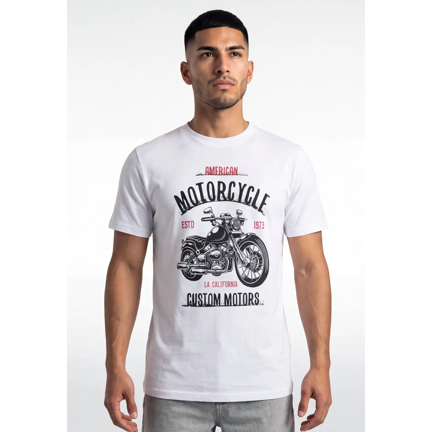 Polera Motors Hombre Blanco 1