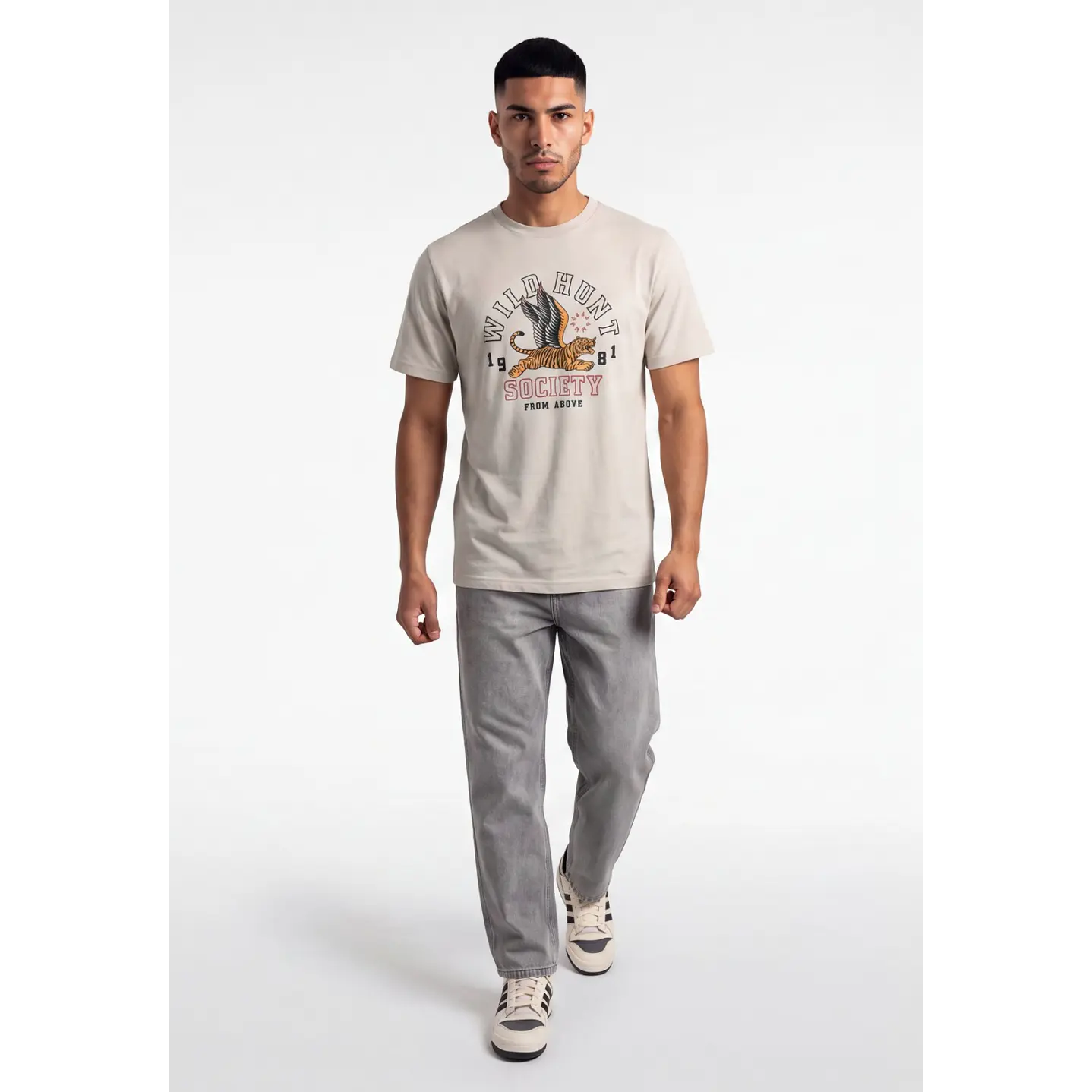 Polera Wild Hunt Hombre Beige 3