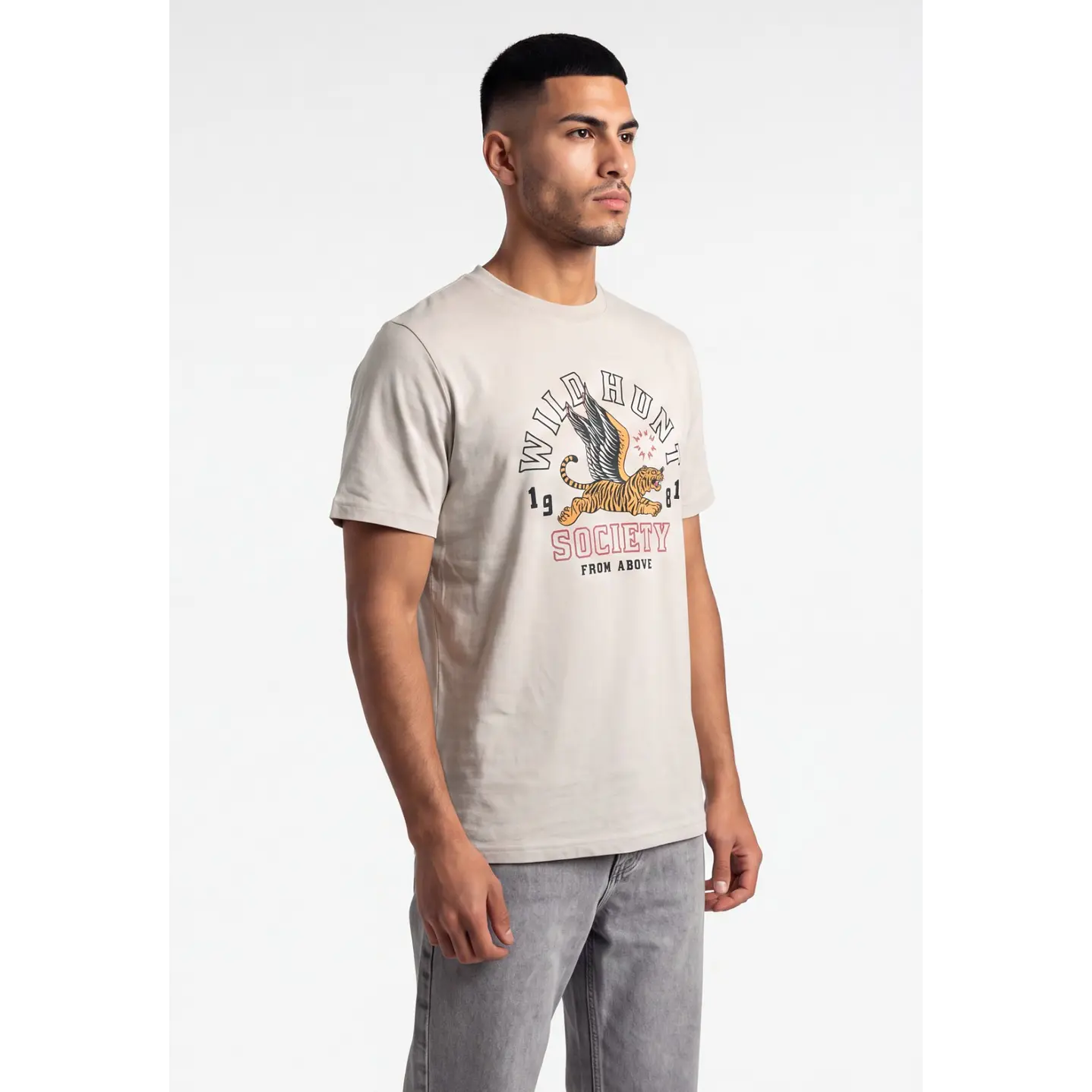 Polera Wild Hunt Hombre Beige 4