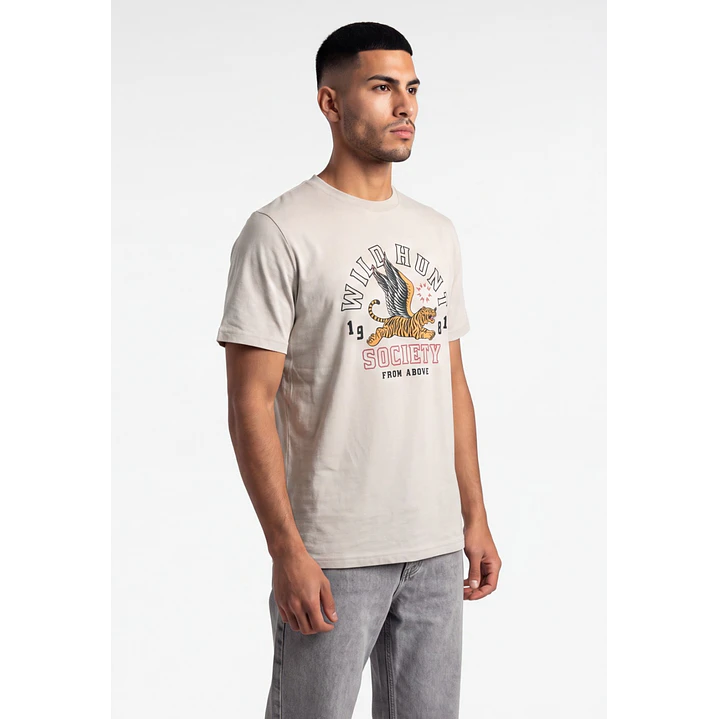 Polera Wild Hunt Hombre Beige 4
