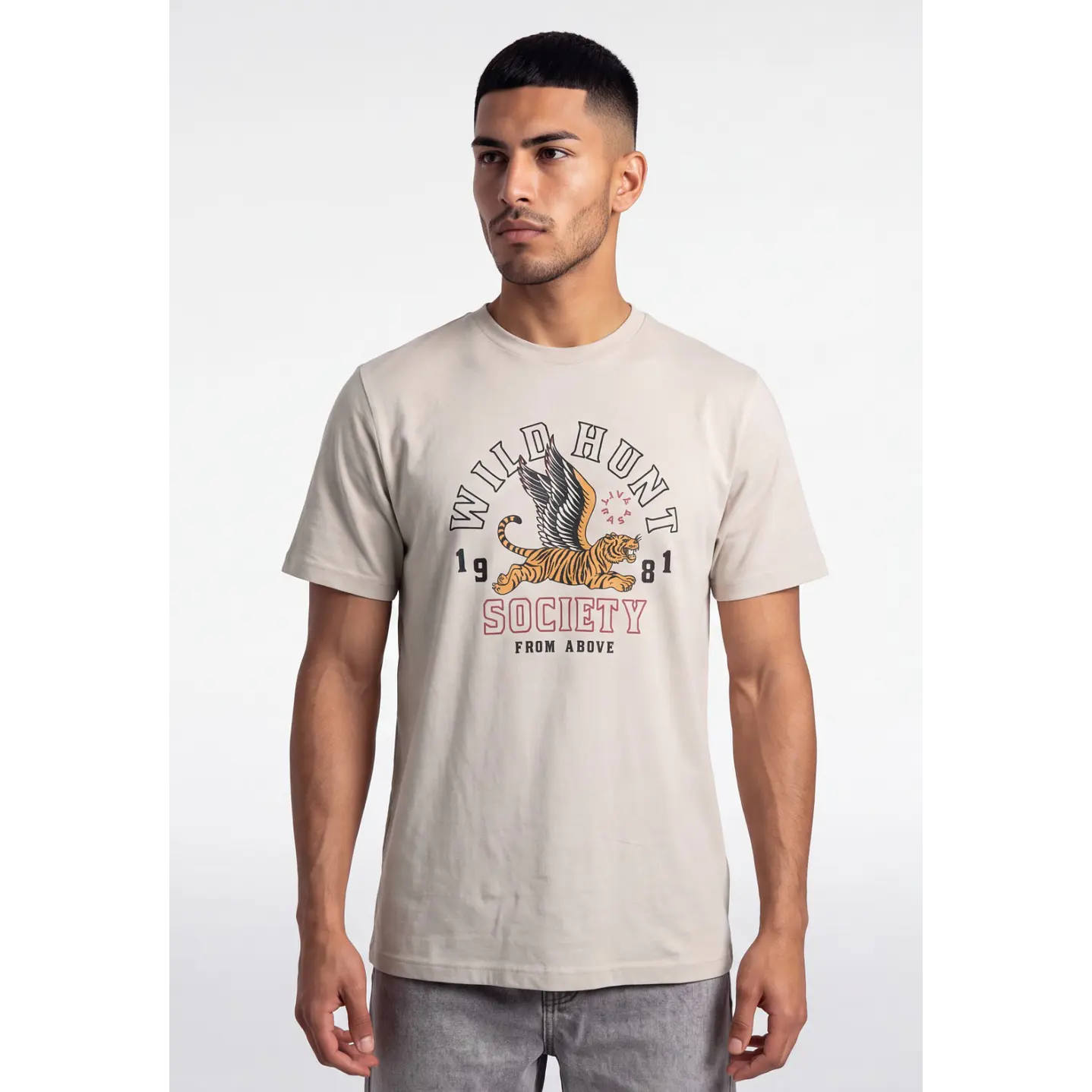 Polera Wild Hunt Hombre Beige 1