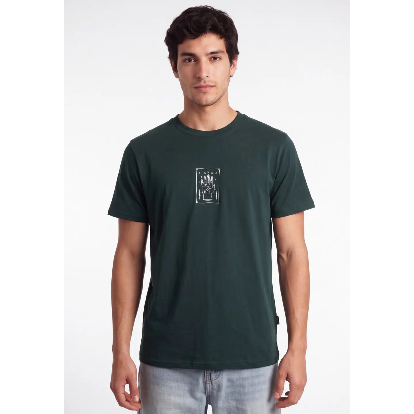 Polera Hand Hombre Verde 4