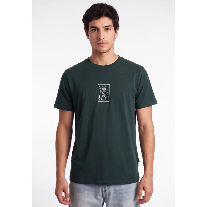 Polera Hand Hombre Verde 4
