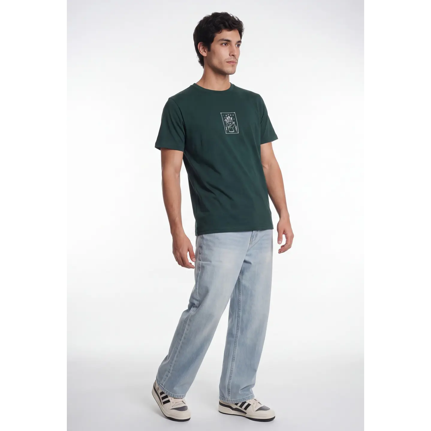 Polera Hand Hombre Verde 3