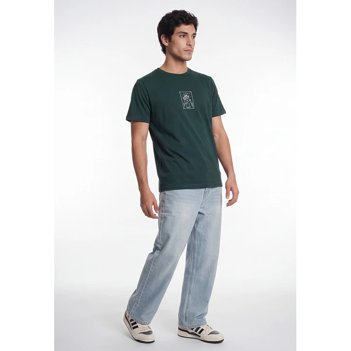 Polera Hand Hombre Verde 3