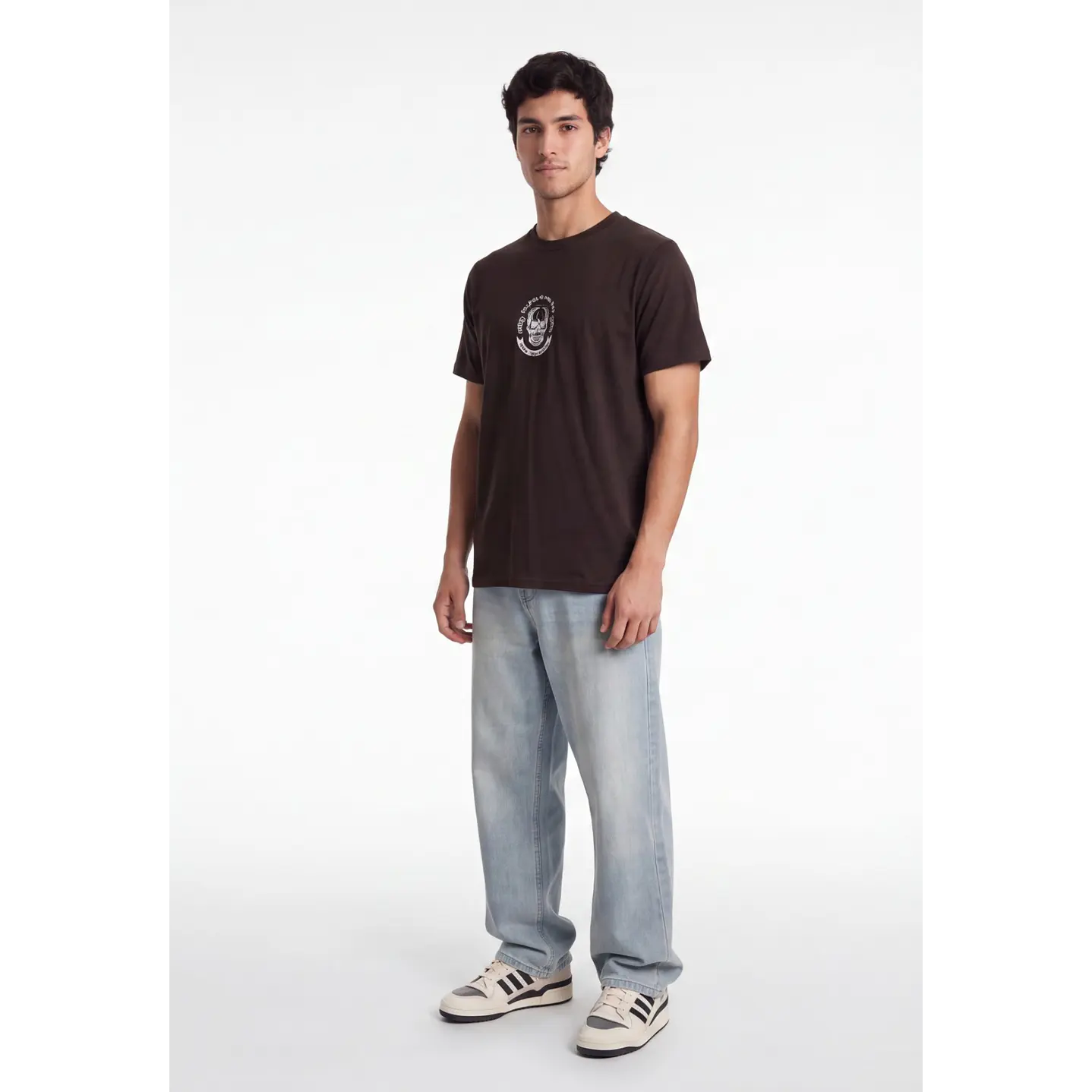 Polera Mask Hombre Café 3