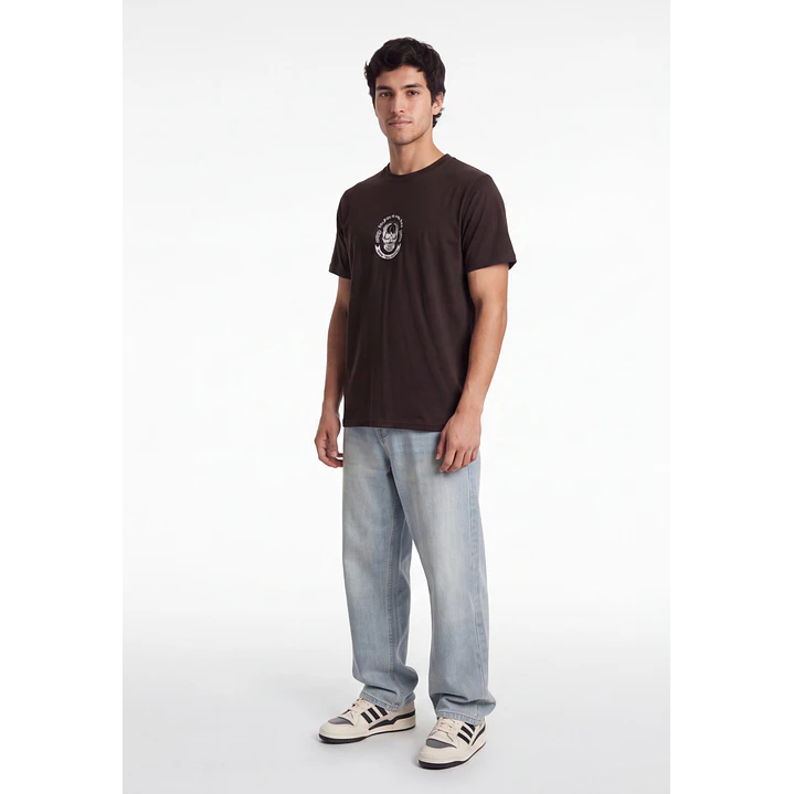 Polera Mask Hombre Café 3