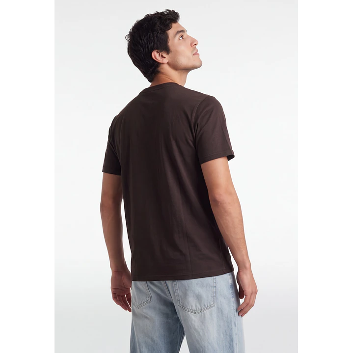 Polera Mask Hombre Café 2