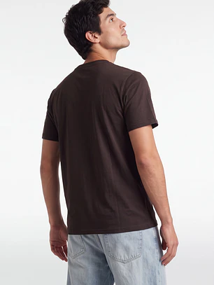 Polera Mask Hombre Café