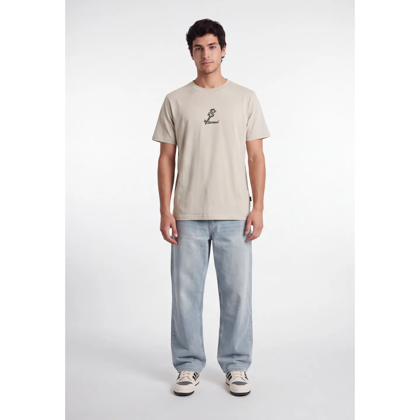 Polera Scarred Hombre Beige 3