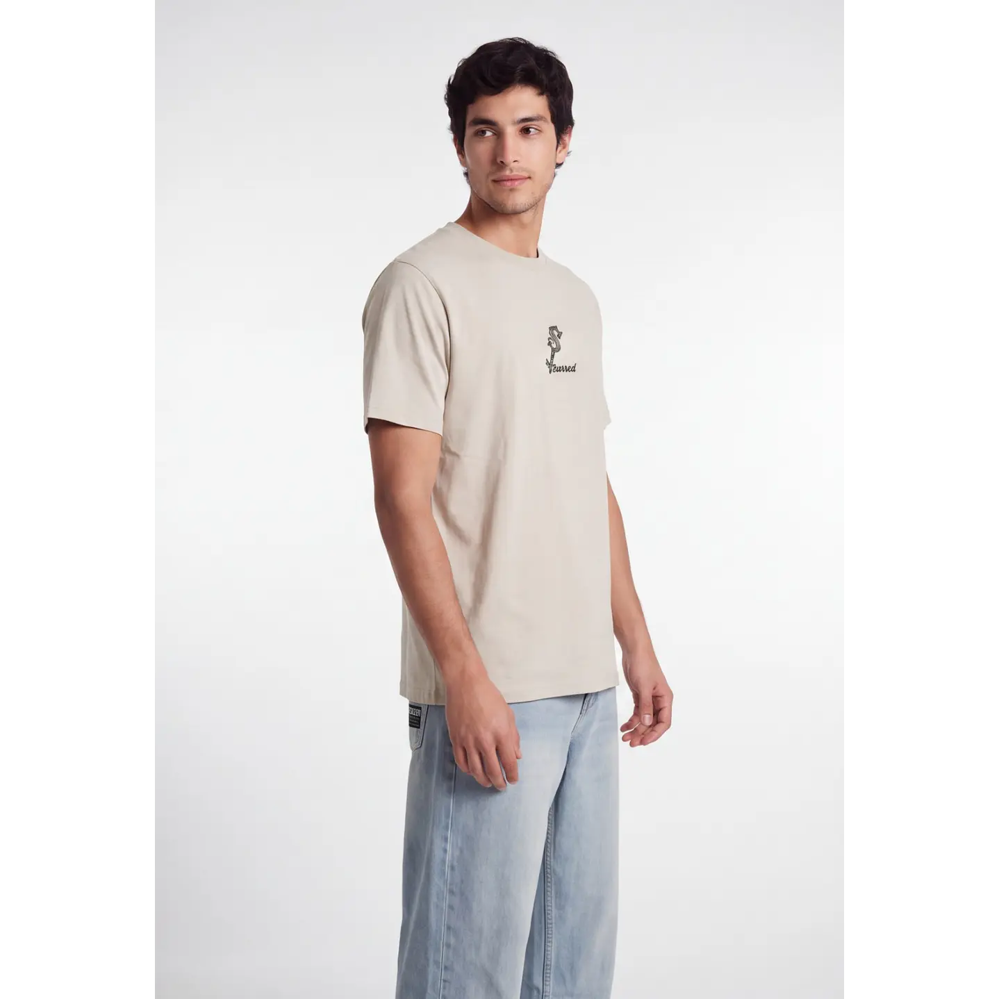 Polera Scarred Hombre Beige 1