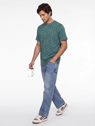 Polera New york Hombre Verde