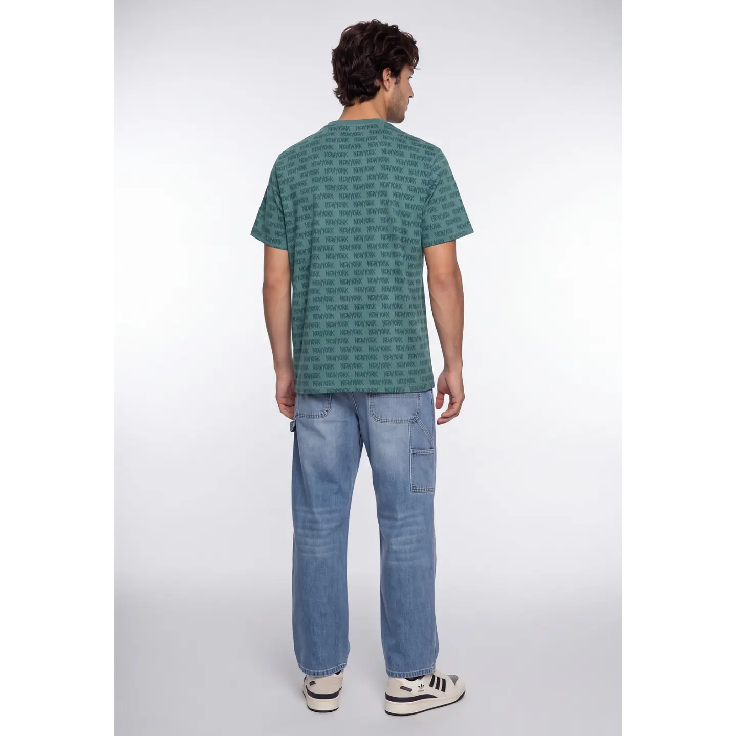 Polera New york Hombre Verde 2