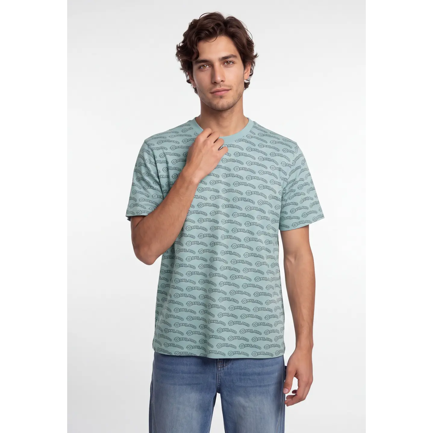 Polera Ockland Hombre Verde 4